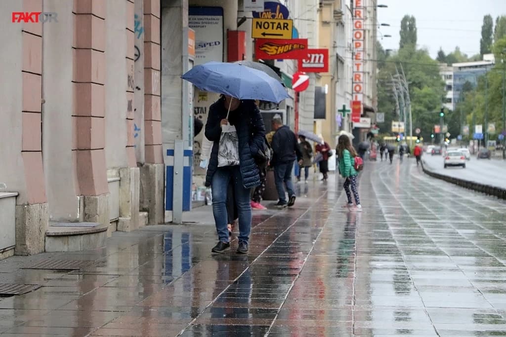 U Sarajevu moguć je pljusak poslijepodne i slaba kiša tokom noći na petak
