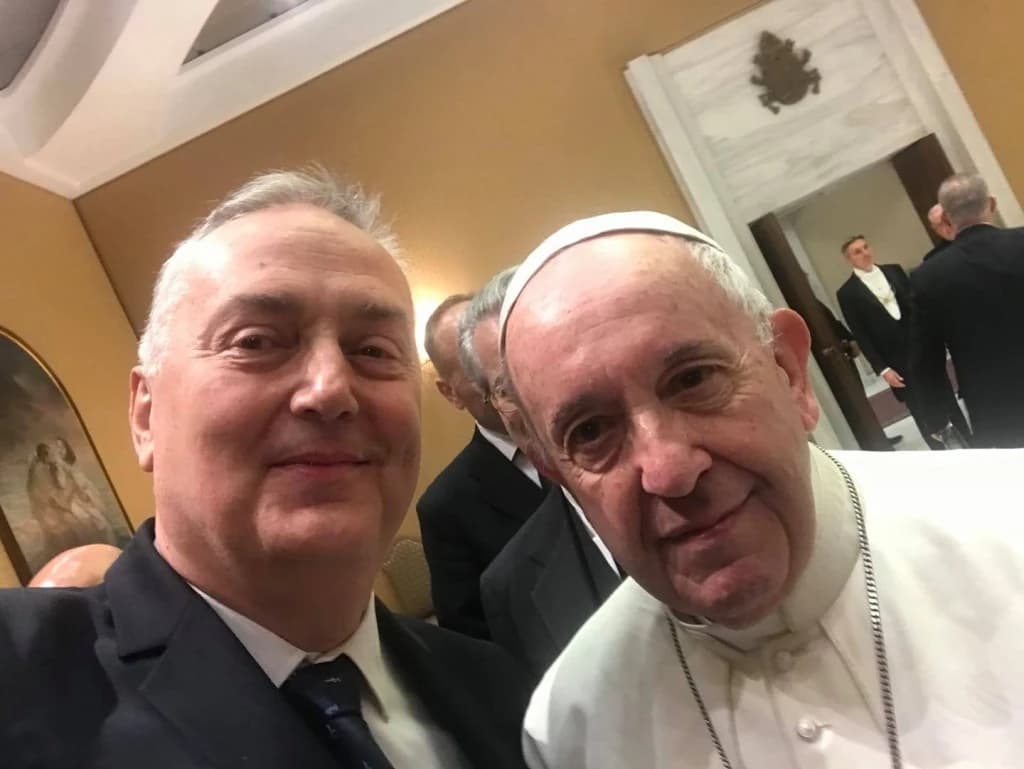Zlatko Lagumdžija i papa Franjo