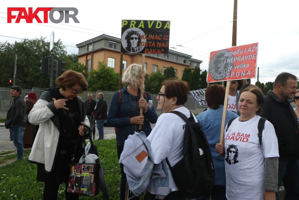 Protest Tužilaštvo BiH pravda za Davida pravda za Dženana
