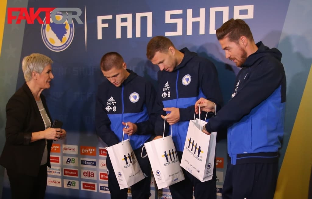 Otvaranje Fan Shopa Nogometne/Fudbalske reprezentacije BiH
