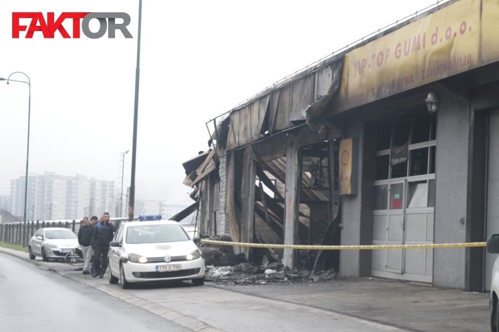 Požar vulkanizerska radnja Safeta Zajke