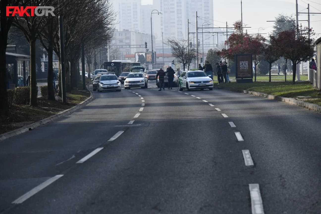 Saobraćajna nesreća, Čengić vila, sudar, automobili