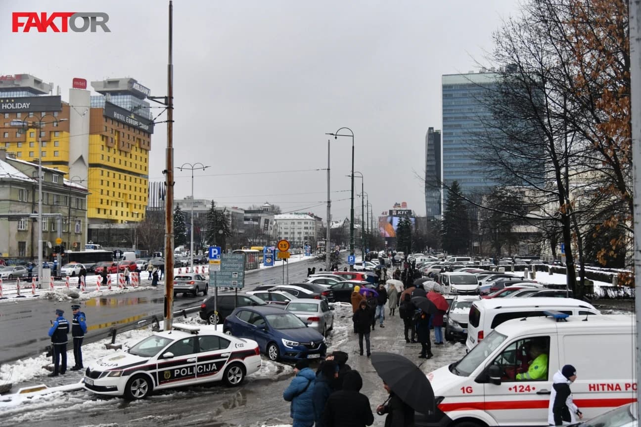 Protest povodom tramvajske nesreće u Sarajevu