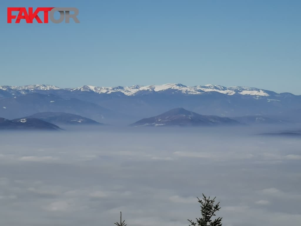 Trebević Sarajevo magla panorama