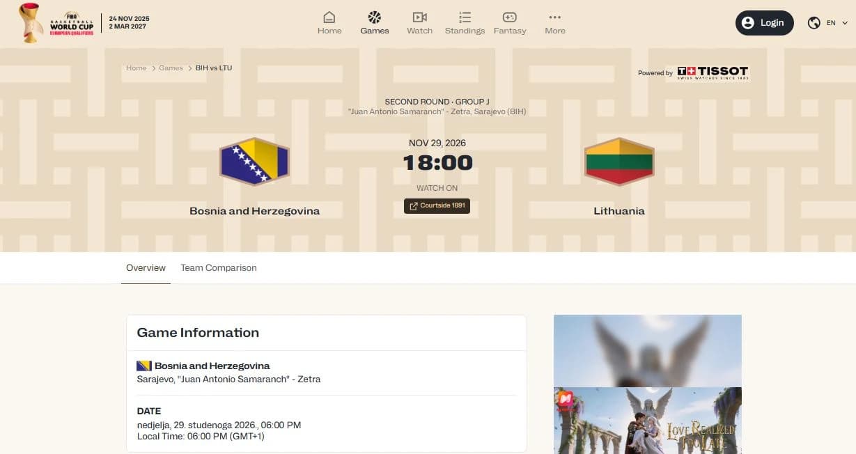 Litvance ćemo dočekati u Zetri