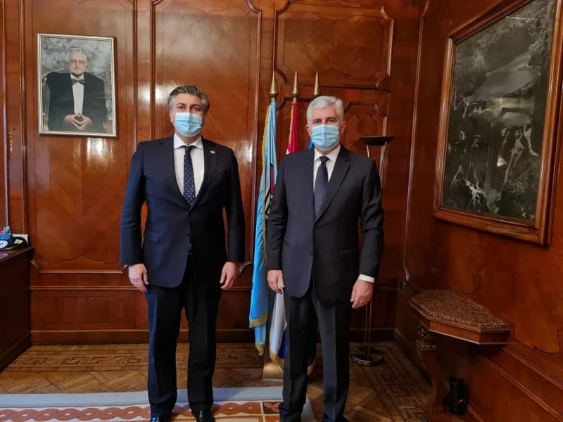 Andrej Plenković i Dragan Čović