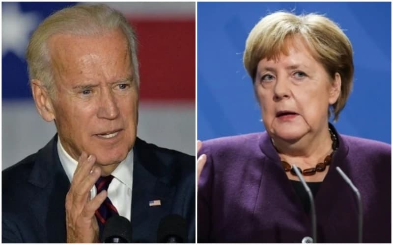 Joe Biden, Angela Merkel