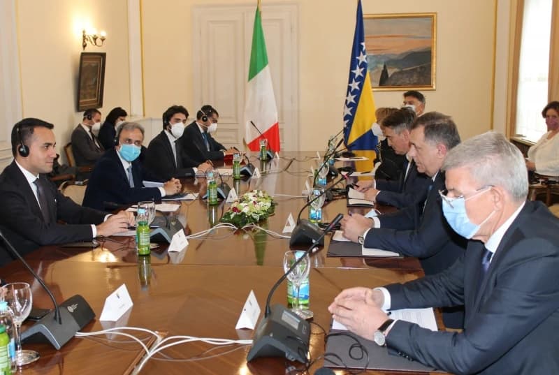 Di Maio sa članovima Predsjedništva: Italija zagovara proširenje EU na područje Zapadnog Balkana