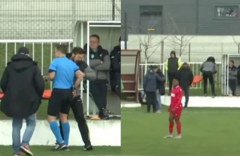 Bivši igrač Borca divljao u Srbiji: Gurao sudiju, bacio klupu...