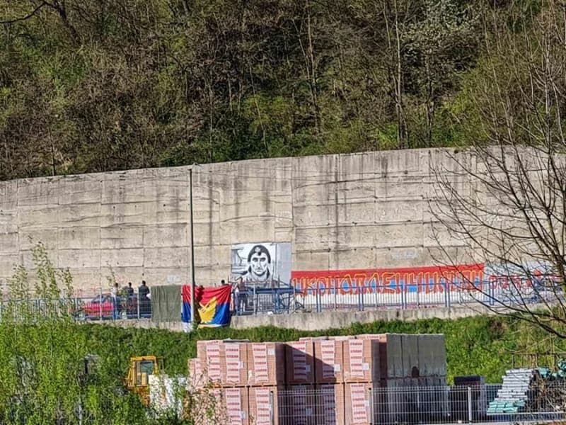 Mural posvećen Miloradu Pelemišu