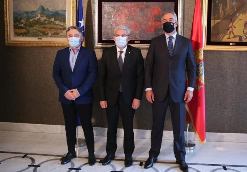 Komšić, Džaferović i Đukanović tokom posjete
