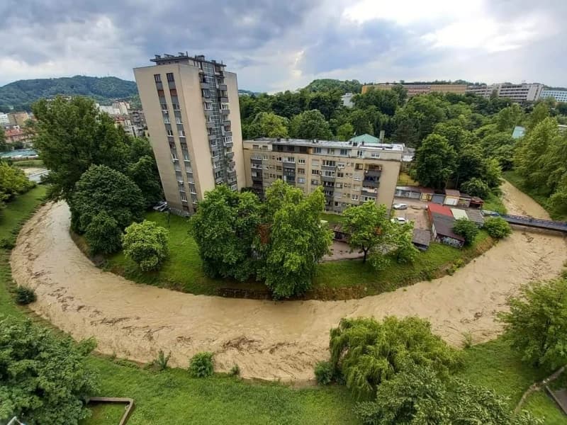 Nabujala rijeka Solina u Tuzli
