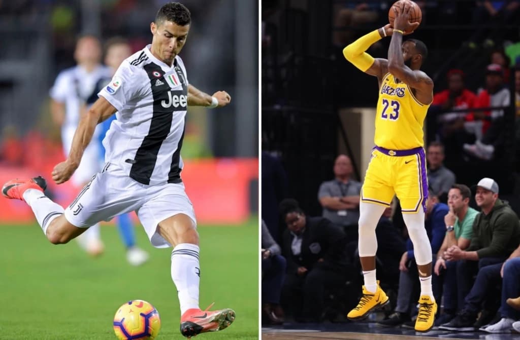 Cristiano Ronaldo i LeBron James