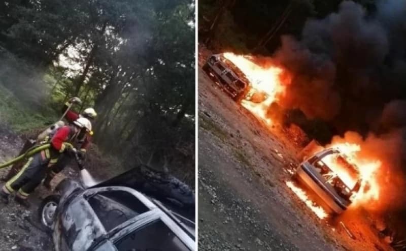 Vatrogasci ostali zatečeni: Zapalio dva auta kako bi uklonio žohare?!
