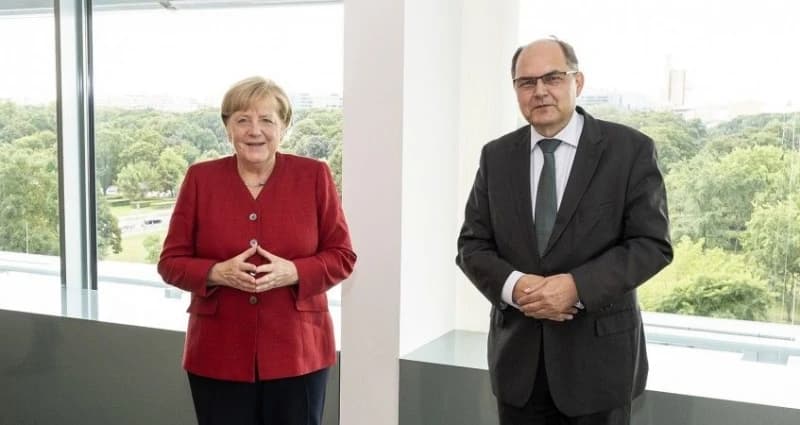Angela Merkel i Christian Schmidt