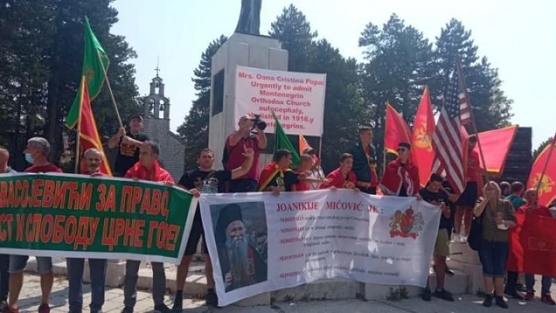 Protest na Cetinju