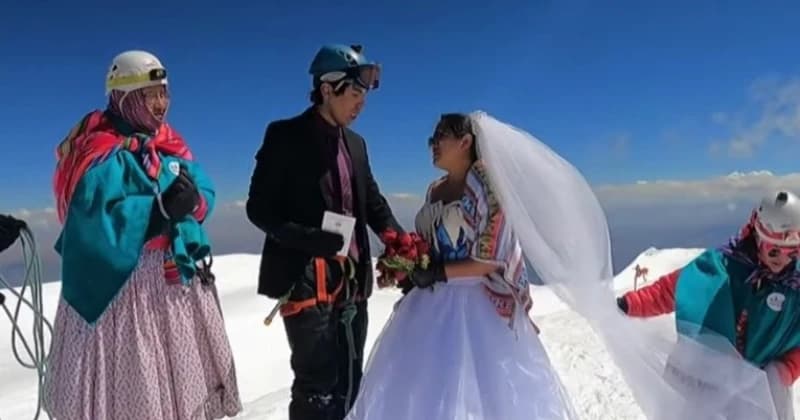 Ekstremna ljubav: Tri dana se penjali da bi se vjenčali na vrhu bolivijske planine 