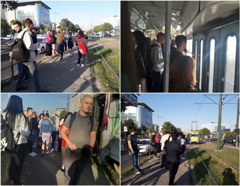 Gužve, tramvaji 