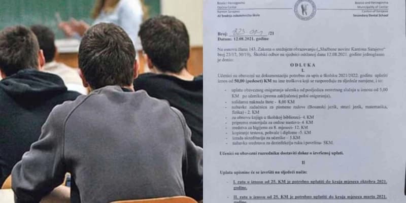 Učenici, upisnina u KS