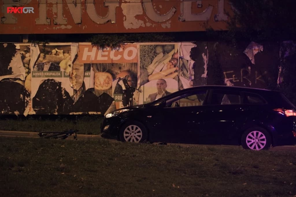 Povrijeđen biciklista u saobraćajnoj nesreći kod pijace Heco