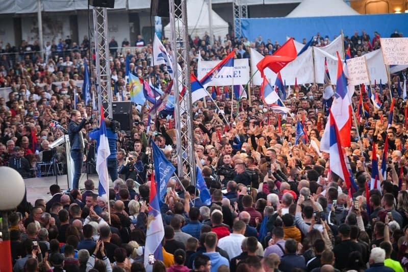 SDS: Vlast umanjuje broj prisutnih na protestu u Banjoj Luci, dobili su veliki šamar