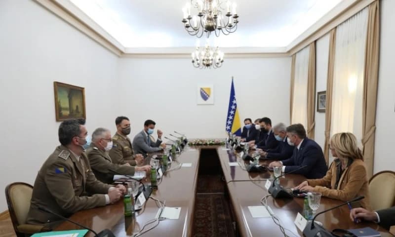 Detalj sa sastanka u Predsjedništvu BiH