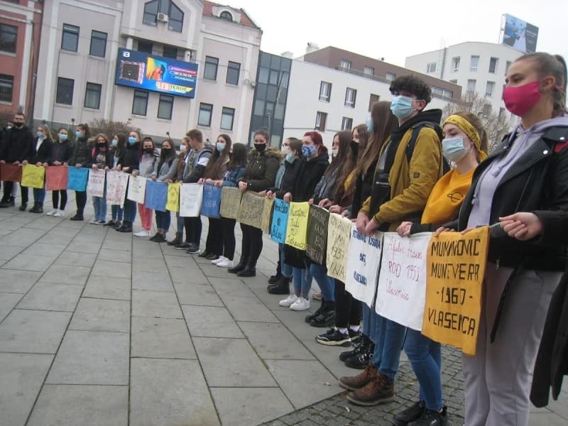 Mirni protest u Tuzli