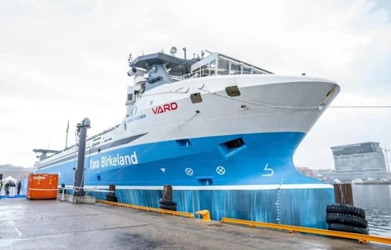Prvi električni autonomni teretni brod porinut u Norveškoj