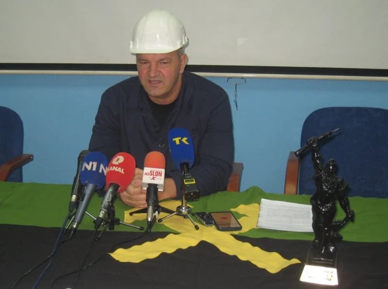 Predsjednik Sindikata radnika Rudnika Kreka Zuhdija Tokić
