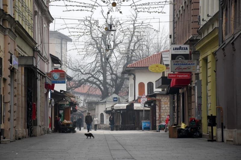 Prazne sarajevske ulice prvog dana 2022. godine
