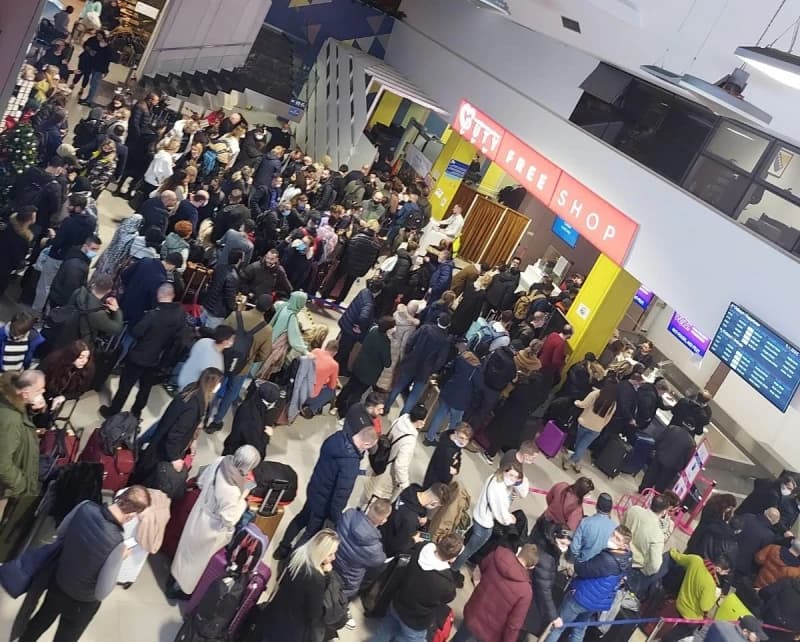 Gužva na Međunarodnom aerodromu Tuzla