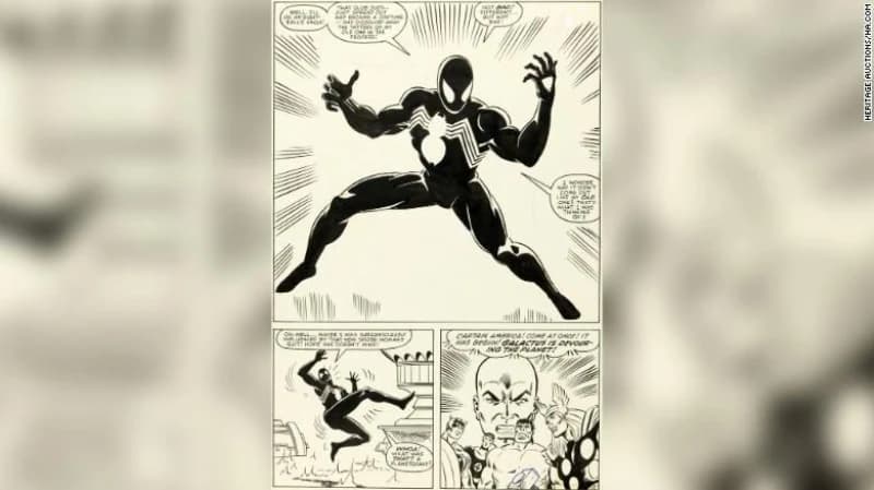 Stranica iz romana Spider Man