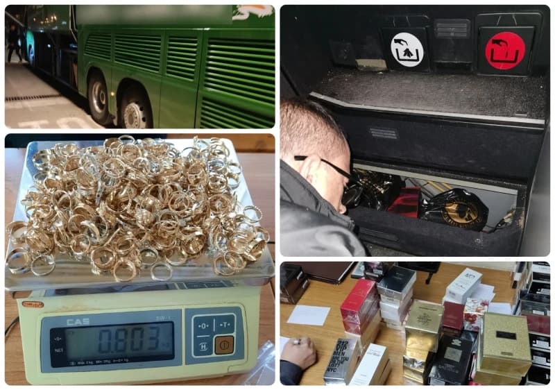 Žena ispod pazuha "zaštekala" dvije kile zlata, "pao" i vozač: Pogledajte šta su srbijanski carinici našli u bh. autobusu