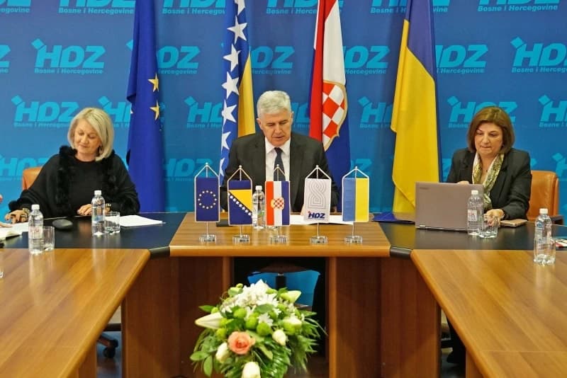 Dragan Čović, HDZ, zastava Ukrajine