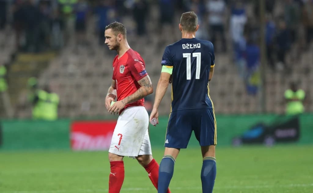 Edin Džeko i Marko Arnautović