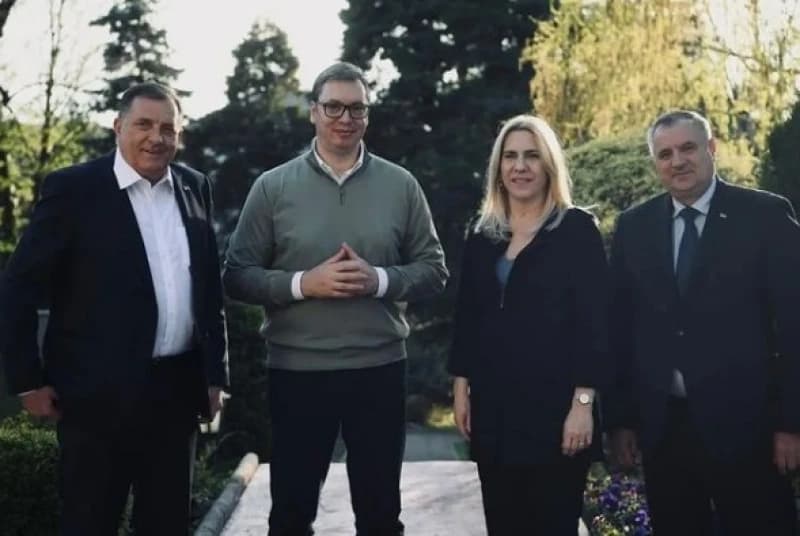 Dodik, Cvijanović i Višković kod Vučića: "Dobar sastanak o ključnim pitanjima nastavka saradnje Srbije i RS-a"