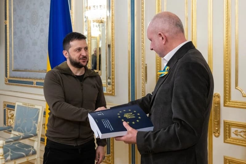 Volodimir Zelenski i Matti Maasikas