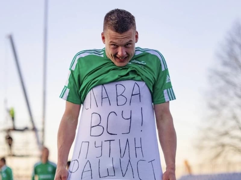 Fudbaler rođen u Rusiji zabio gol, pa poručio: "Slava ukrajinskoj vojsci! Putin je fašist"