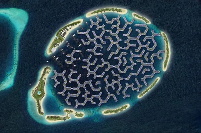 Plutajući grad na Maldivima