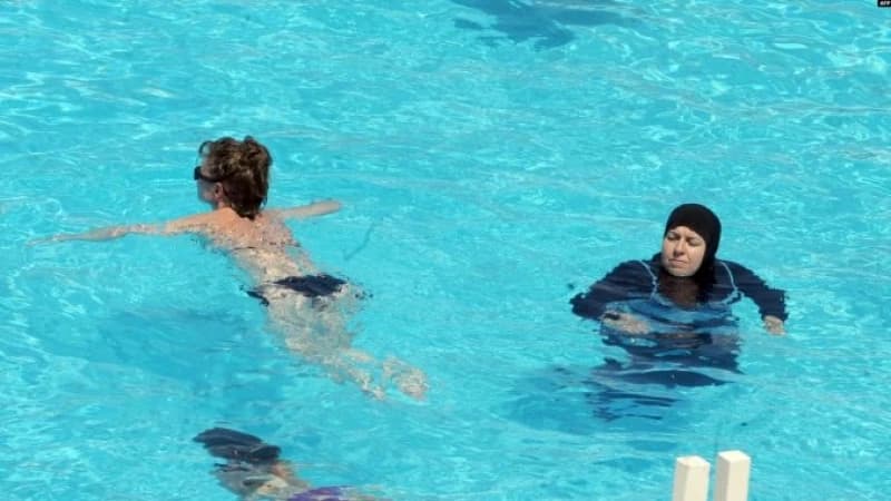 Burkini, bazeni 