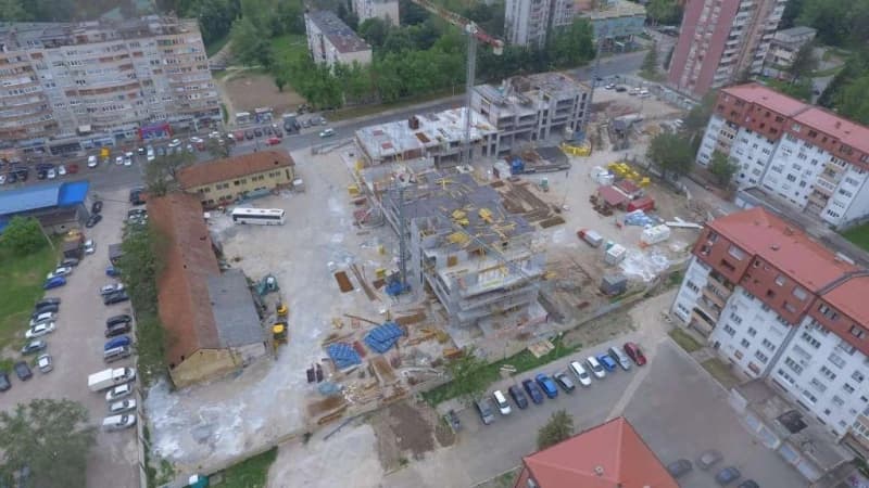 Brčanska malta, Tuzla, gradilište