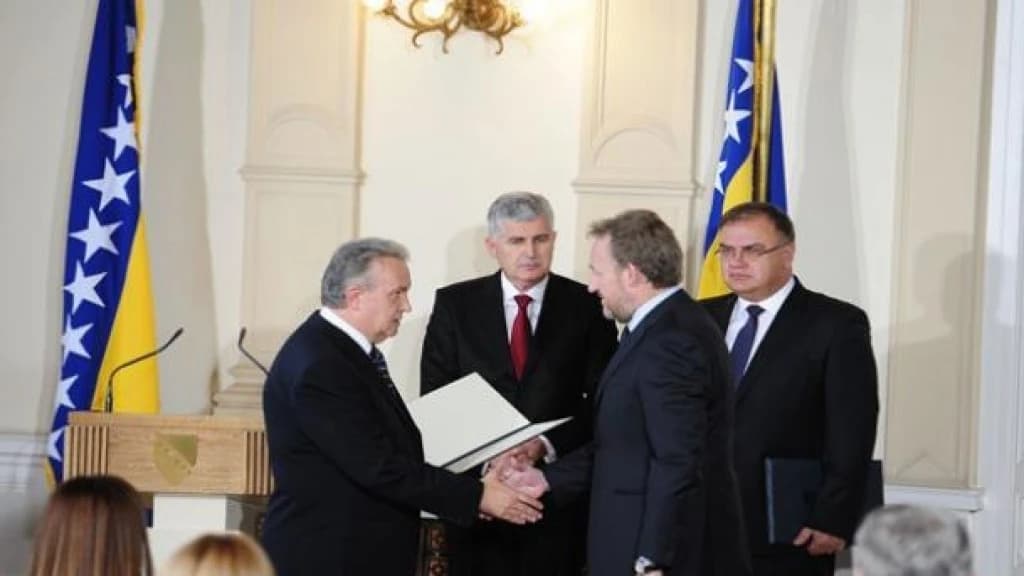 Detalj sa polaganja zakletve u Predsjedništvu prije četiri godine FOTO: AA