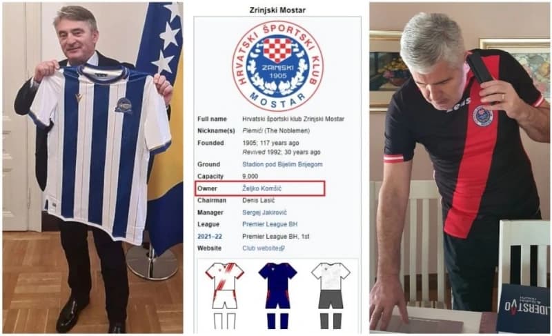 Neko se zaigrao: Kako je Željko Komšić postao vlasnik HŠK Zrinjski?