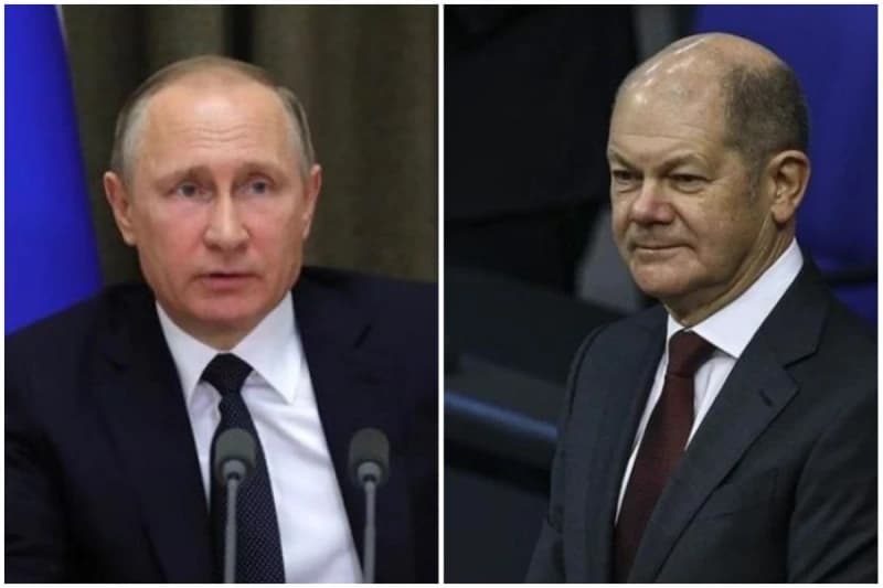 Vladimir Putin i Olaf Scholz