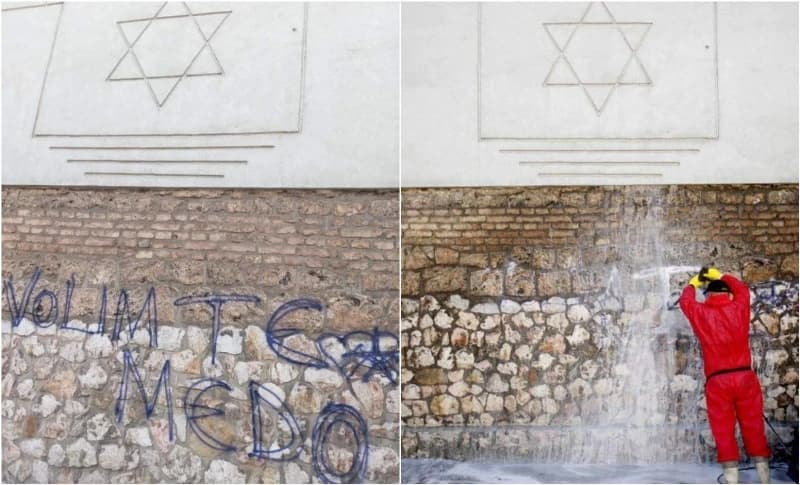 Grad Sarajevo uklanja grafite sa nacionalnih spomenika, na Despića kući to nije moguće učiniti