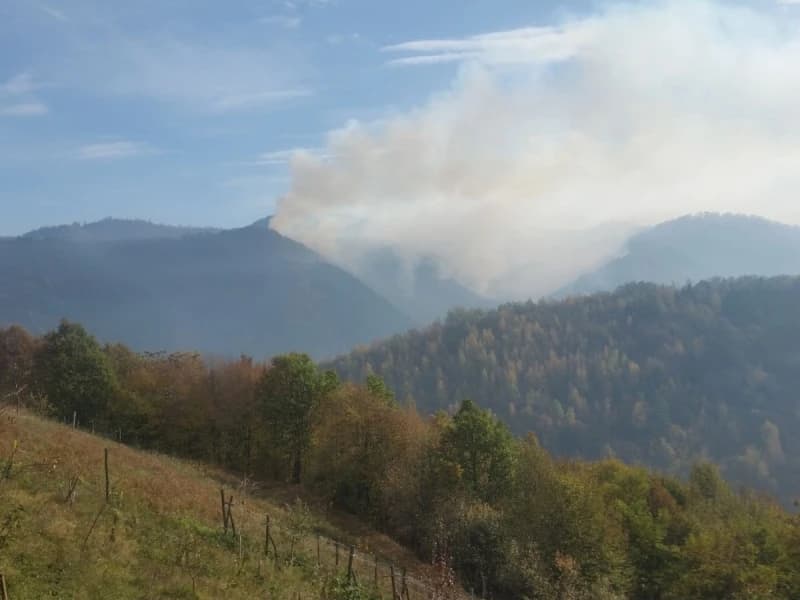 Šumski požar kod Srebrenice