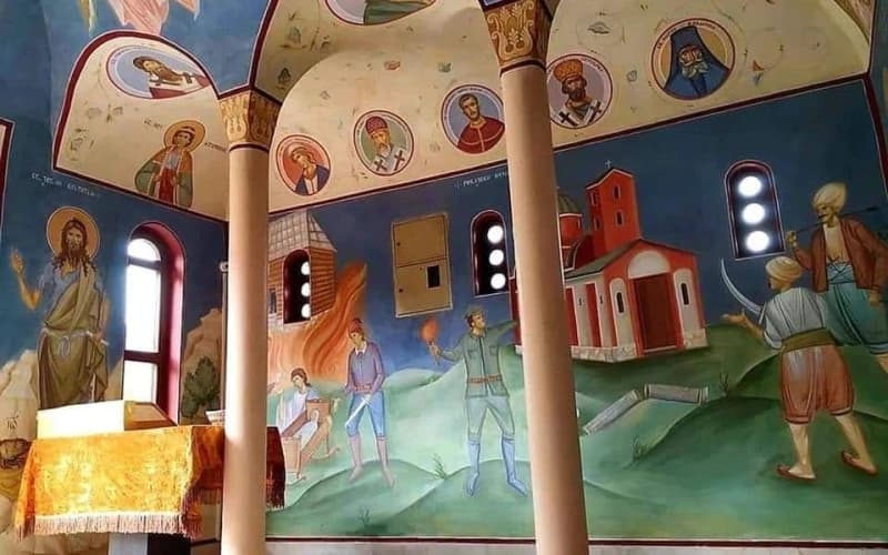  U crkvi čiju su obnovu finansirali i muslimani, ocrtane zastrašujuće freske