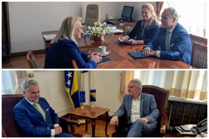 Johann Sattler s Lidijom Bradarom i Refikom Lendom
