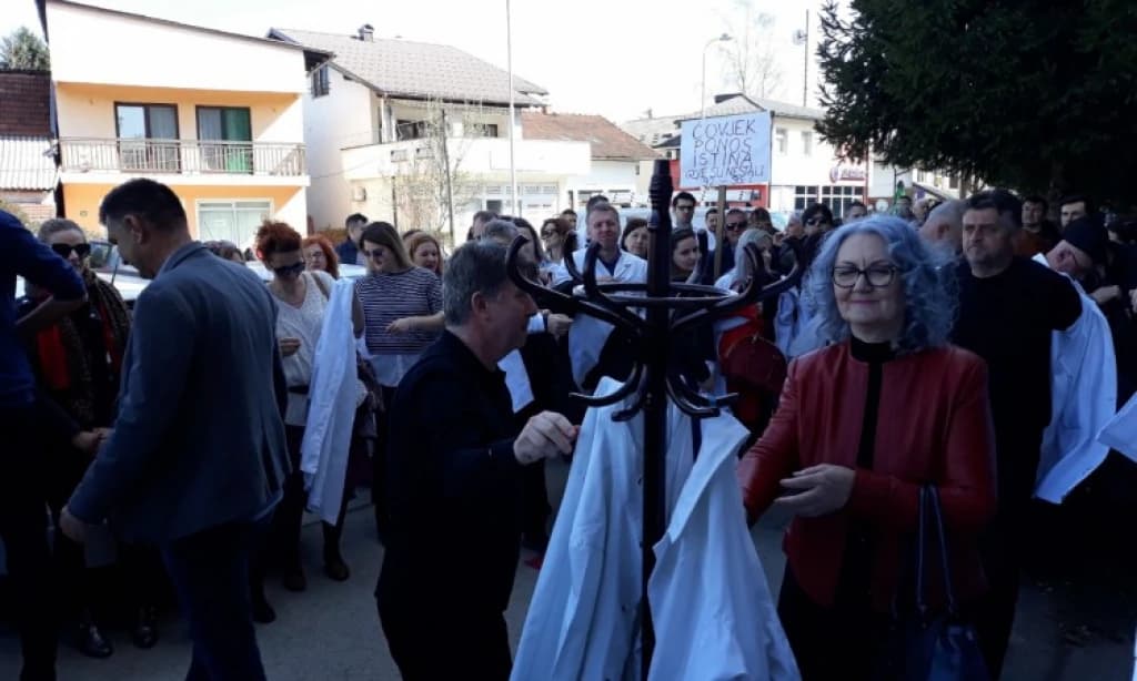Protest ljekara u Sarajevu