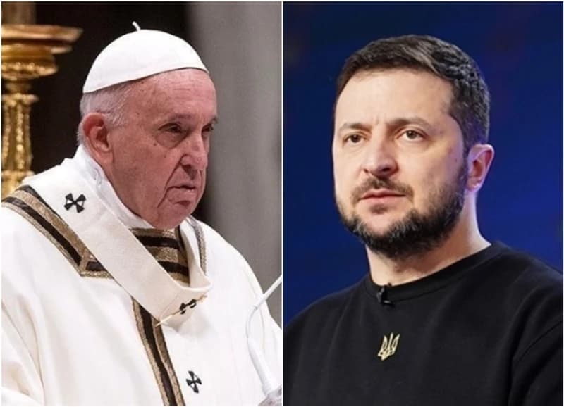 Papa Franjo i Volodimir Zelenski